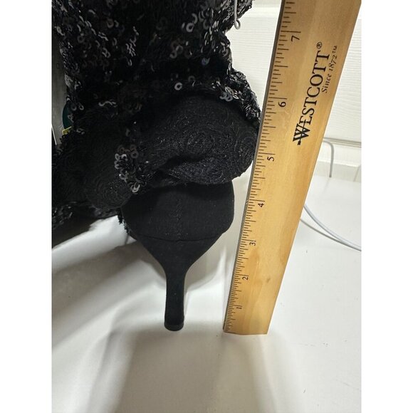 A New Day Abba Sequin Fold Over Tall Boots with Memory Foam Size 6 1/2 NWT - Picture 7 of 7